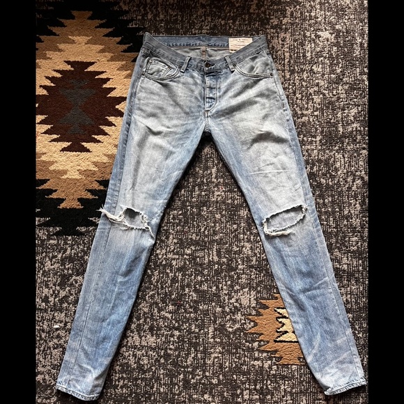 Rag & Bone Light Wash Denim - Picture 2 of 4